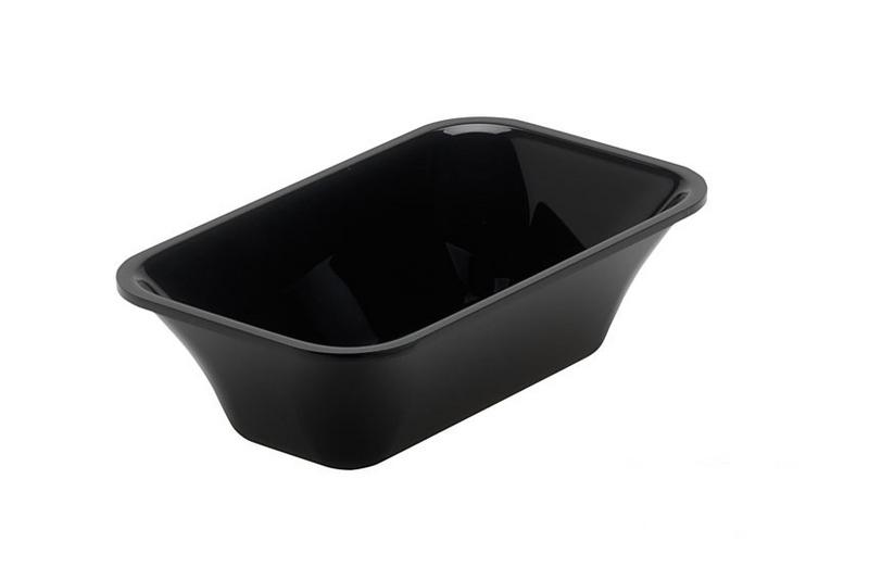 Teşhir Tepsisi - Polipropilen - GN 1/9 - 176x108x50mm - Siyah - dikdörtgen