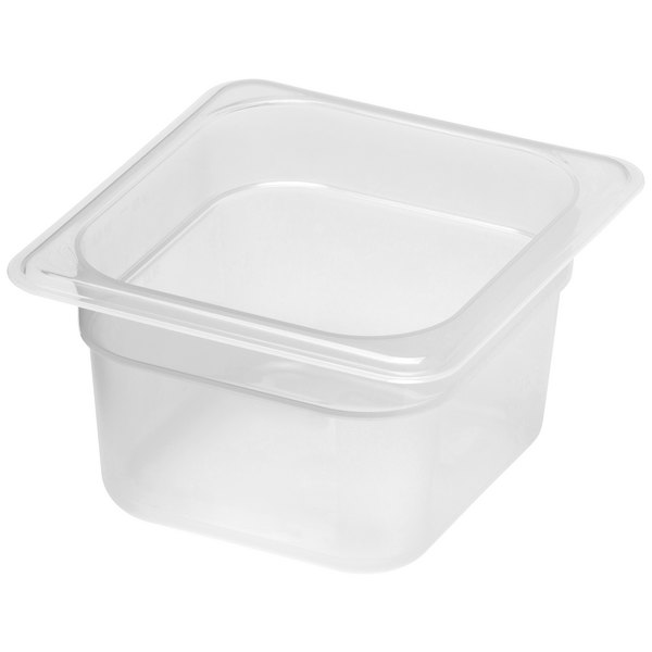 CAMBRO | CAMWEAR® لون حليبي - الارتفاع: 100 مم - GN 1/6 حاوية من البولي بروبيلين (قطع x6)