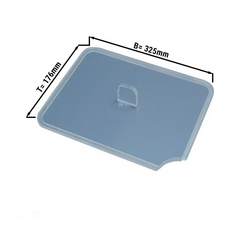 Couvercle avec évidement pour cuillère - GN 1/3 - 325x176x7mm	