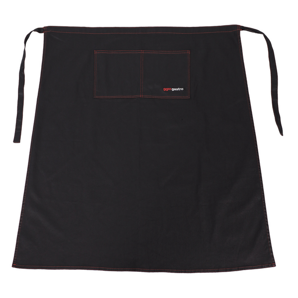 (2 bucăți) Șorț bistro - lung - aspect denim - negru