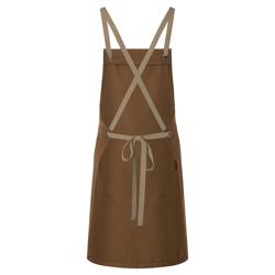 (6 pieces) KARLOWSKY | Adjustable Cross-Back Bib Apron Urban Nature – Cinnamon - 700×850 mm