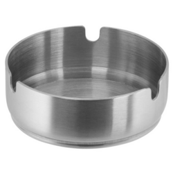(6 stuks) Asbak - Ø 80mm - Roestvrij staal