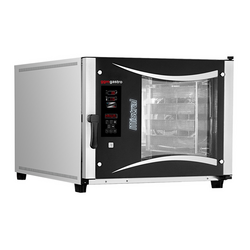 Bakkerij elektrische combisteamer - Digitaal - 5x EN 80x40 - incl. onderstel, bakplaathouder & wassysteem