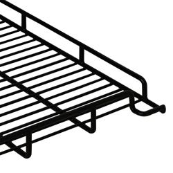 Grelha de suporte plastificada (Preto)