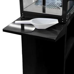 Machine à pop-corn professionnelle avec chariot - 1,46kW - 5kg/h - avec 1 marmite - Noir