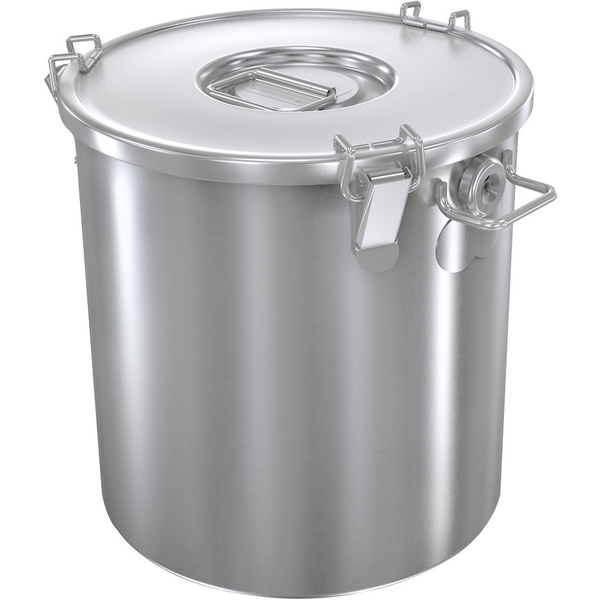 Kapaklı yemek taşıma kabı - Ø 400mm - 50 litre