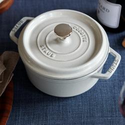 STAUB | LA COCOTTE - Kookpot - Ø 280mm - Gietijzer - Witte truffel