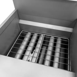 Gázüzemű olajsütő - álló - 30 liter - 45 kW - leeresztőcsappal