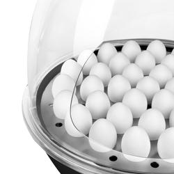 Cozedor de ovos - para 37 ovos - com controlo de temperatura manual - Preto mate