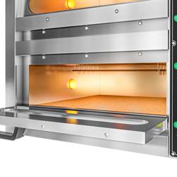 Mini forno per pizza - 530x430mm - 1+1 pizze Ø33,5cm - 310°C - Meccanico
