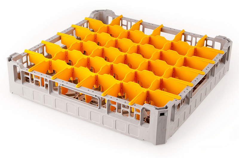 Glas rack - 50 x 50 cm - 36 fack