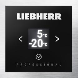 LIEBHERR | Kyl- och fryskombination i rostfritt stål PERFECTION – 232 liter – med 1 glasdörr & 1 hel dörr