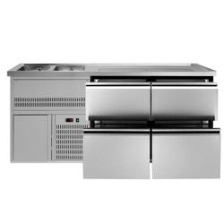 Direct Draw Beer Dispenser / Kegerator PREMIUM PLUS- 1950x700mm - with 4 drawers