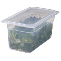 (6 sztuk) CAMBRO | Pokrywki z polipropylenu GN 1/4 – hermetyczne – w kolorze mlecznym