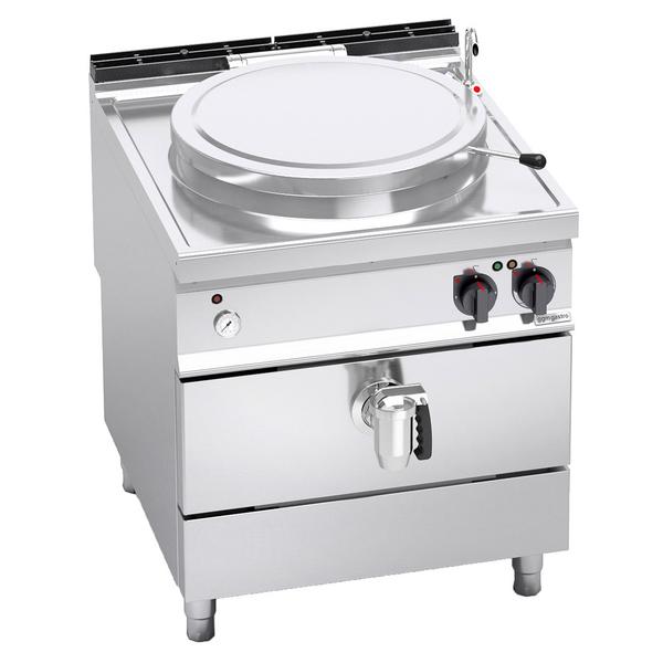 Elektro Kochkessel - 100 Liter - 16 kW - Indirekte Beheizung - mit Wasserzulauf & Ablasshahn