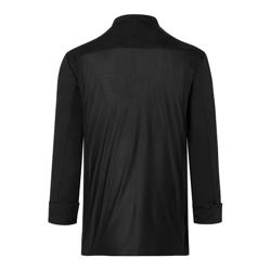 (6 stuks) KARLOWSKY | Lange Mouw Kokshemd - Zwart - maat: 4XL