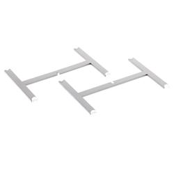 Présentoir de Buffet - Hauteur : 120 mm - Chromé - Adapté aux Plats & Assiettes à partir de 210 mm
