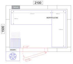 Kit rayonnage en aluminium - En angle (L) - Profondeur:460mm - Capacité de charge:600kg