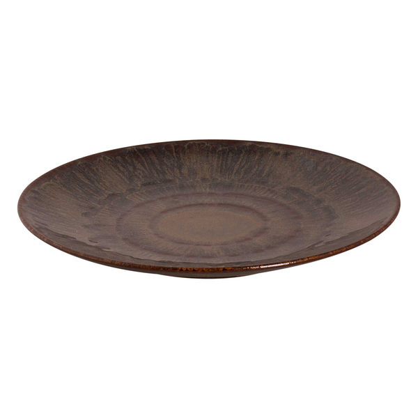 (6 komada) VITTORIA - Tanjur - Plitki - Ø 210 mm - Smeđa boja