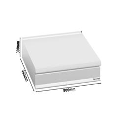 Neutraal element Paolo 900 - RVS - met lade - 800x900x300mm