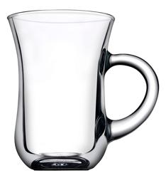 (48 piezas) Vaso de té con asa IZMIR - 0,14 litros - juego de 6