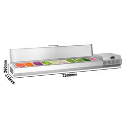 Vetrina Refrigerata Porta Ingredienti / Vetrina Gastronorm PREMIUM PLUS - 2300x413mm - 10x GN 1/3
