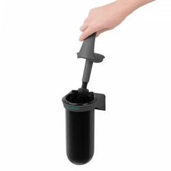 AIR-WOLF | Klozet fırçalığı - kapalı - ABS plastik - antrasit