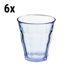 (6 adet) Duralex Çok Amaçlı Bardak - PICARDIE- 310 ml - Mavi-Şeffaf