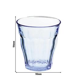(6 pezzi) Bicchiere multiuso Duralex - PICARDIE - 310 ml - Blu-trasparente
