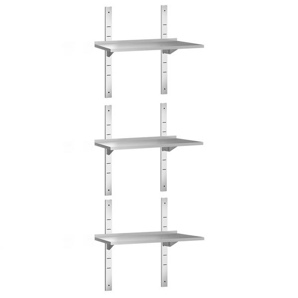Étagère murale PREMIUM - 800 x 400 mm - avec 3 niveaux