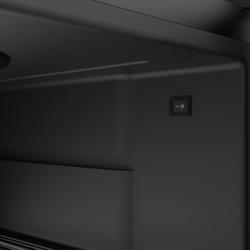 GASTRO-COOL | Frigorífico minibar - 430 mm - 62 litros - com 1 porta de vidro e iluminação LED - Preto