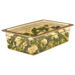 (6 pièces) CAMBRO | H-PAN™ - Couvercles plats GN résistants à la chaleur 1/1 - Ambre    