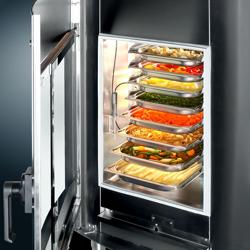 UBERT | Rotating chicken grill & combi oven – pass-through - 8x GN 1/1 - 48 chickens - self-cleaning