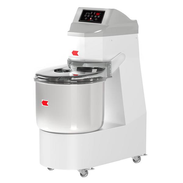 Spiralblandare - 60 l / 35 kg - 2 hastigheter - fast kittel - med timer - 400 V