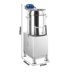 Elektrische aardappelschiller - 165 kg/uur - 750 Watt - 230 Volt