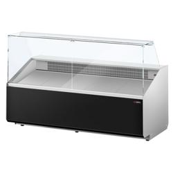 Rashladna vitrina - 2506x979 mm - 512 l - Prednja ploča Crna - straga 4 vrata