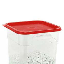 Couvercle pour Bac Alimentaire - Polycarbonate - Rouge - Compatible avec SBPK6 et SBPK8