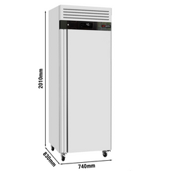 Buzdolabı paslanmaz çelik ECO - GN 2/1 - 700 litre - 1 kapılı - kapı içi plastik