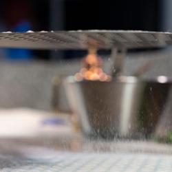 Pizzaspade - EVOLUZIONE - Aluminium - fyrkantig - 330x330 mm - perforerad - S.H.A. hårdanodiserad - Handtag: 60 cm