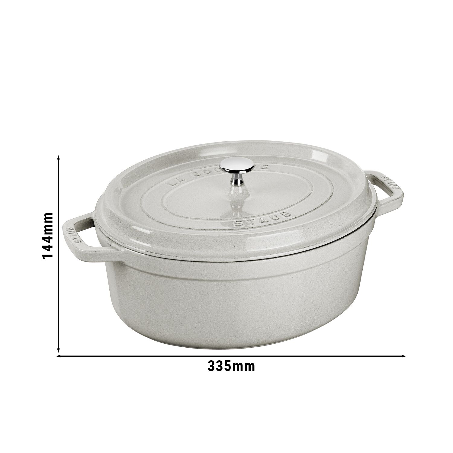 STAUB | LA COCOTTE - Cocotte - ovale - 270mm - Fonte - Truffe blanche	