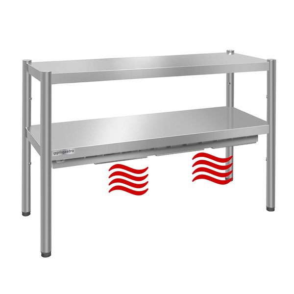 Warmtebrug PREMIUM - 1200x370mm - met 2 planken - Hoogte: 725mm