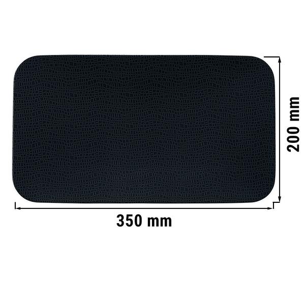 (2 kpl) SELTMANN WEIDEN – Coup-tarjotin - matala kulmikas - 350x200mm – Musta
