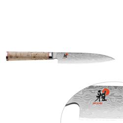 MIYABI | 5000 MCD Chutoh Meat Knife 160 mm – Masur Birch - Made in Japan - Flower-Damascus