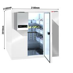 Chambre froide - 2100 x 2100 mm - 6,9 m³ - groupe frigorifique inclus - pour UK