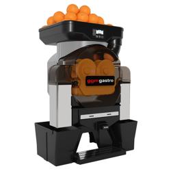 Sähköinen appelsiinipressi - Push & Juice -nappulalla ja manuaalisella hedelmäsyötöllä - Hopea