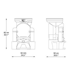 Apelsinpress - Silver - Manuell matning