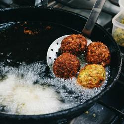 Štěrbinová lžíce - Ø 100 mm - Délka: 420 mm | Délka rukojeti: 320 mm - děrovaná - Nerezová ocel