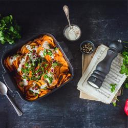 (6 шт.) PEUGEOT | APPOLIA - Керамічна форма для запікання - квадратна - шиферно-сірого кольору - 180 мм