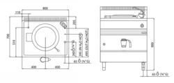 Chaudière à gaz - 55 litres - 15,5 kW - Chauffage indirect