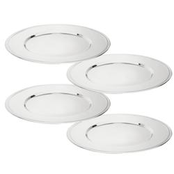 (4 unid) Prato marcador em aço inoxidável - Ø330mm